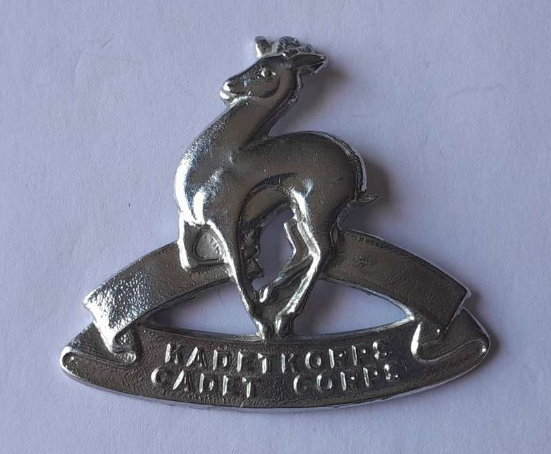 SA Cadet Corps Cap Badge. No Lugs.