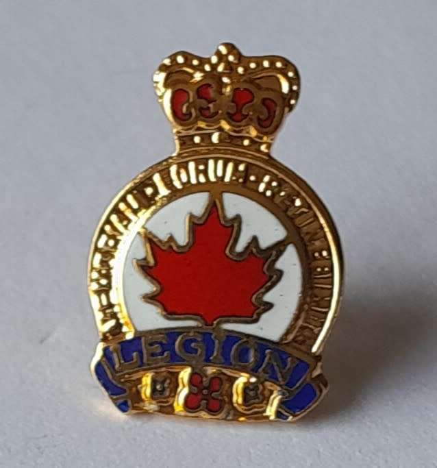 Royal Canadian Legion Lapel Badge.