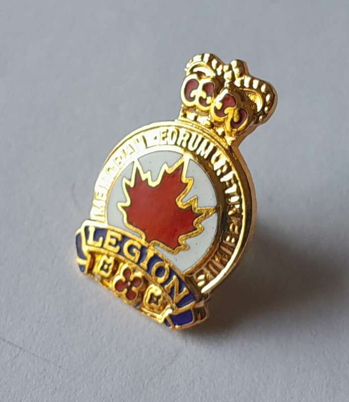 Royal Canadian Legion Lapel Badge.