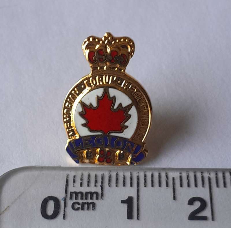 Royal Canadian Legion Lapel Badge.