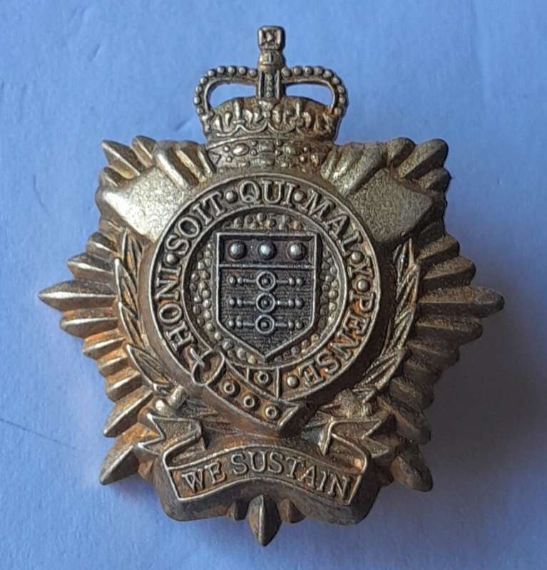 Royal Logistics Corps Collar Badge.  Pins Intact.