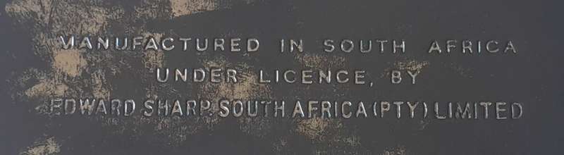 Vintage South African Tin By Edward Sharp. S.A. Vaal In Cape Town Harbour. 22.5 x 14.5cm.