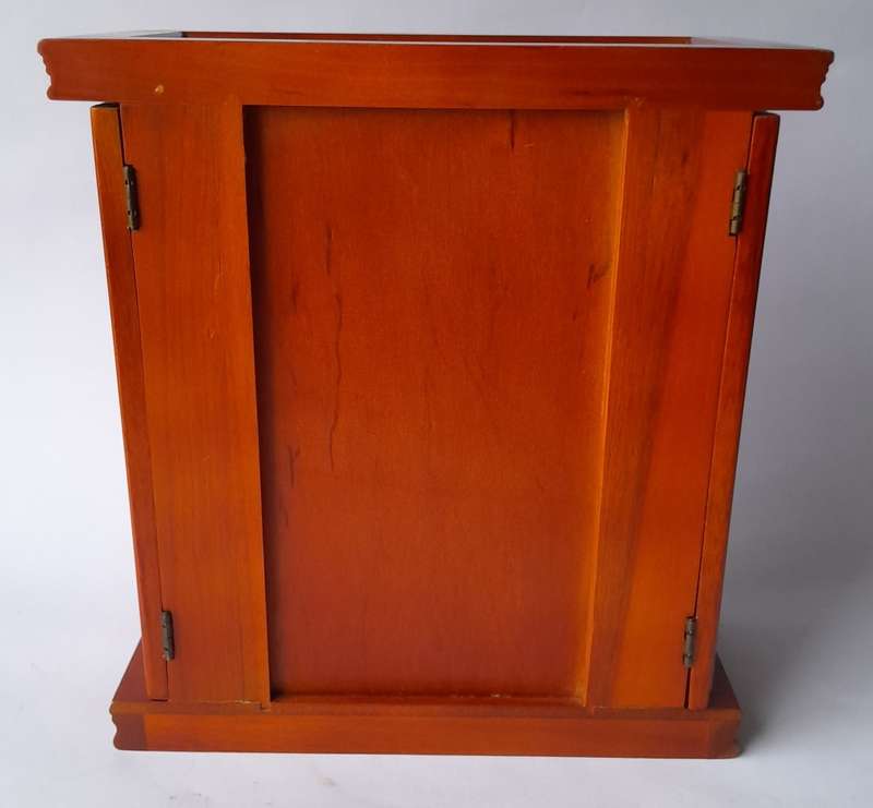 "Reserved" Vintage Cherrywood Armoire Jewelry Case. Excellent Condition.