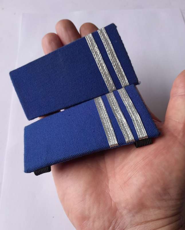 2 x Rank Epaulettes. Unidentified..