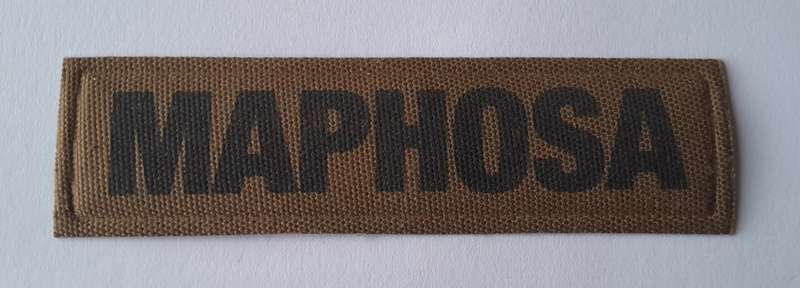 SADF Name Tag. "Maphosa".