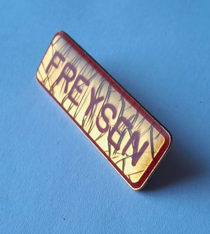 SADF Name Tag. "Freysen".  Some Crackling. Pins Intact.