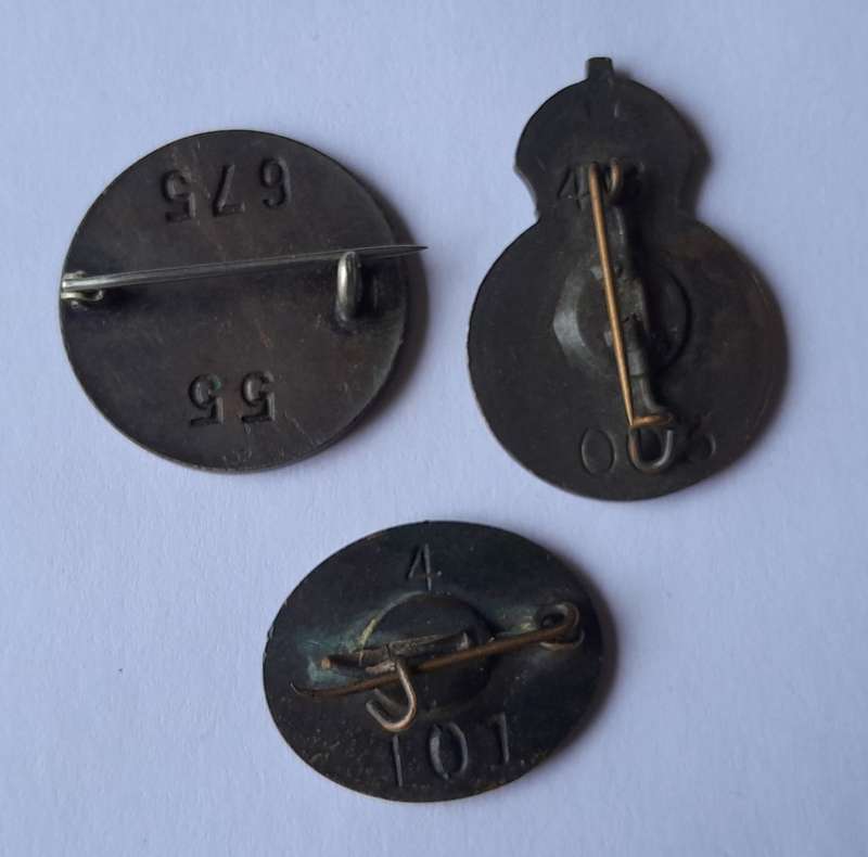 3 x SA WW2 Badges.