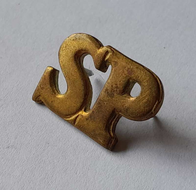 Early Spoorweg Polisie Shoulder Title.  Pins Intact.