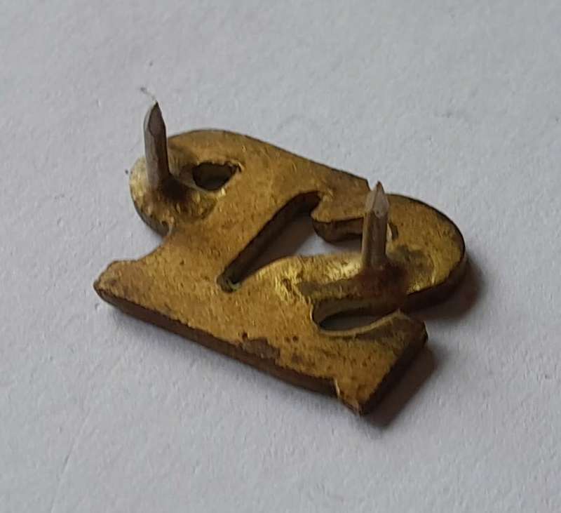 Early Spoorweg Polisie Shoulder Title.  Pins Intact.