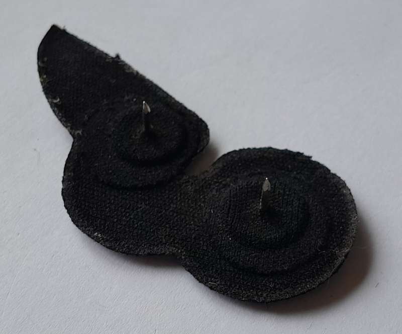 SA Air Force Flight Engineers Rubber Wing Badge.  Pins Intact.