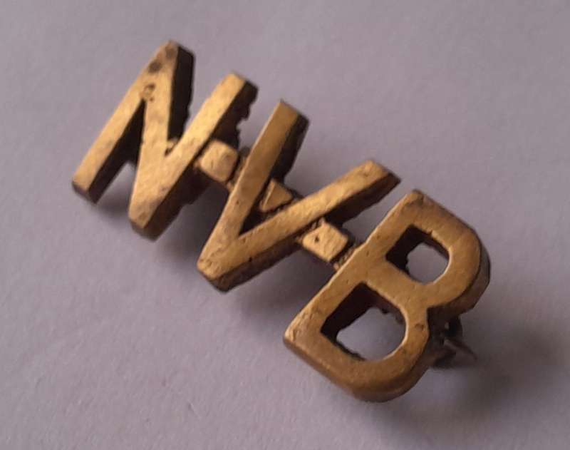 WW2 SA National Volunteer Brigade Shoulder Title.  Pin Intact.
