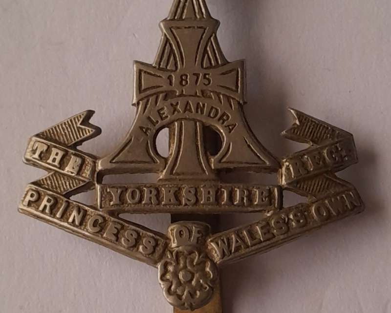 Early Yorkshire Regiment Cap Badge.  Slide Intact.