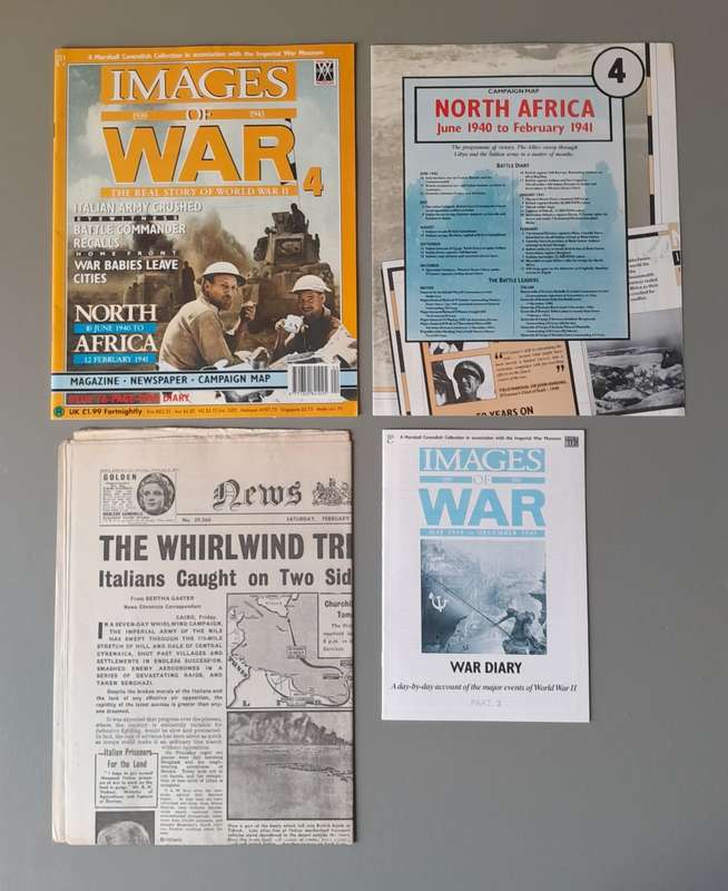 WW2 "Images Of War" Issue 4 (North Africa) With Campaign Map And Newspaper Copy.