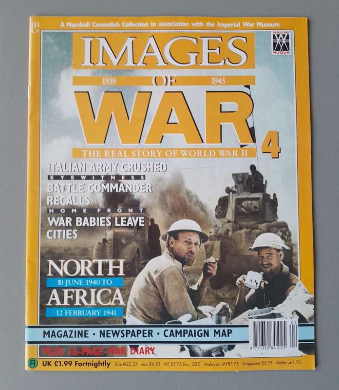 WW2 "Images Of War" Issue 4 (North Africa) With Campaign Map And Newspaper Copy.