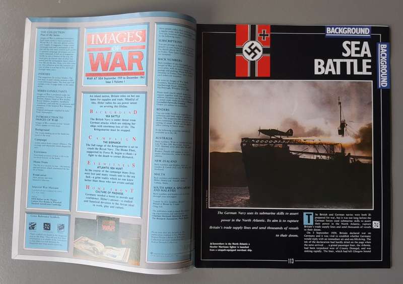 WW2 "Images Of War" Issue 5 (War At Sea) With Campaign Map And Newspaper Copy.