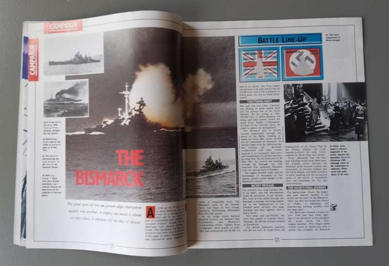 WW2 "Images Of War" Issue 5 (War At Sea) With Campaign Map And Newspaper Copy.