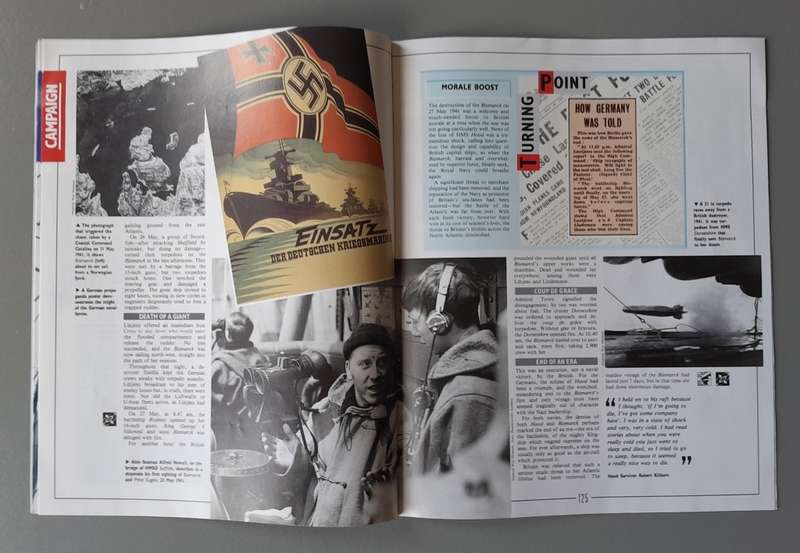WW2 "Images Of War" Issue 5 (War At Sea) With Campaign Map And Newspaper Copy.