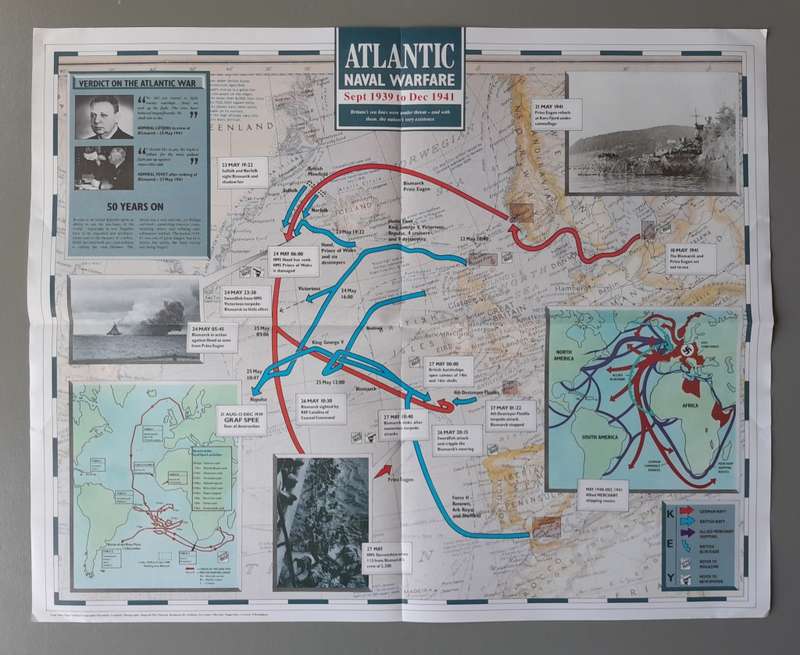 WW2 "Images Of War" Issue 5 (War At Sea) With Campaign Map And Newspaper Copy.
