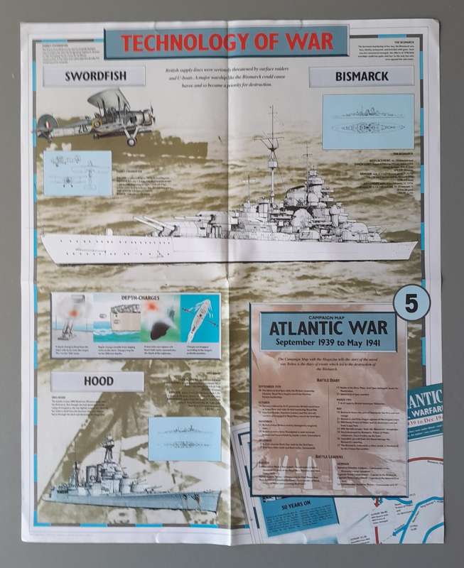 WW2 "Images Of War" Issue 5 (War At Sea) With Campaign Map And Newspaper Copy.