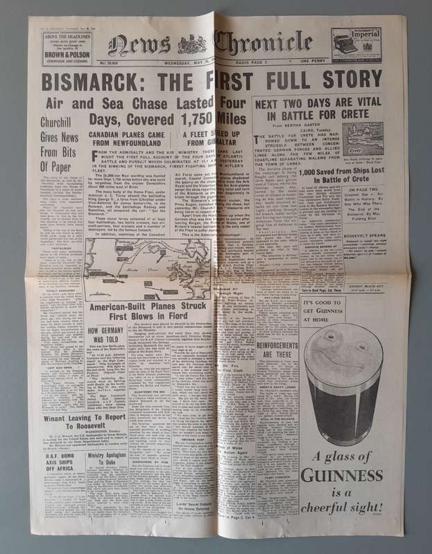 WW2 "Images Of War" Issue 5 (War At Sea) With Campaign Map And Newspaper Copy.