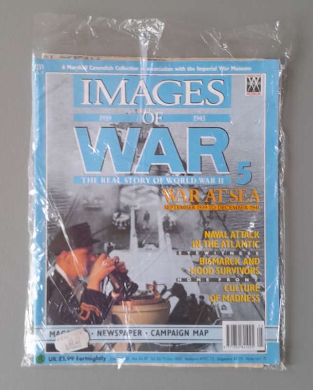 WW2 "Images Of War" Issue 5 (War At Sea) With Campaign Map And Newspaper Copy.