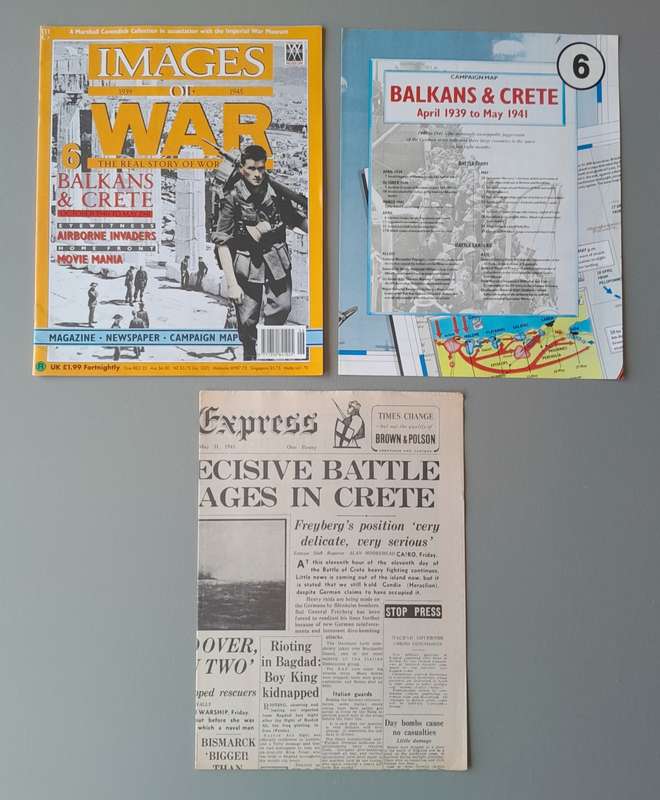 WW2 "Images Of War" Issue 6 (Balkans & Crete) With Campaign Map And Newspaper Copy.