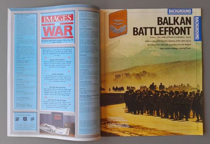 WW2 "Images Of War" Issue 6 (Balkans & Crete) With Campaign Map And Newspaper Copy.