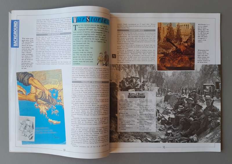 WW2 "Images Of War" Issue 6 (Balkans & Crete) With Campaign Map And Newspaper Copy.