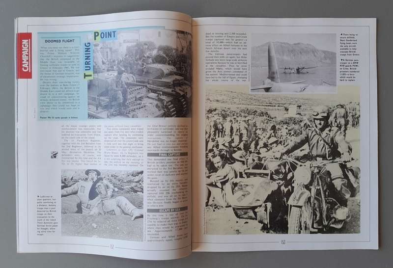 WW2 "Images Of War" Issue 6 (Balkans & Crete) With Campaign Map And Newspaper Copy.