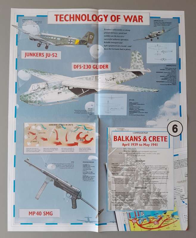 WW2 "Images Of War" Issue 6 (Balkans & Crete) With Campaign Map And Newspaper Copy.