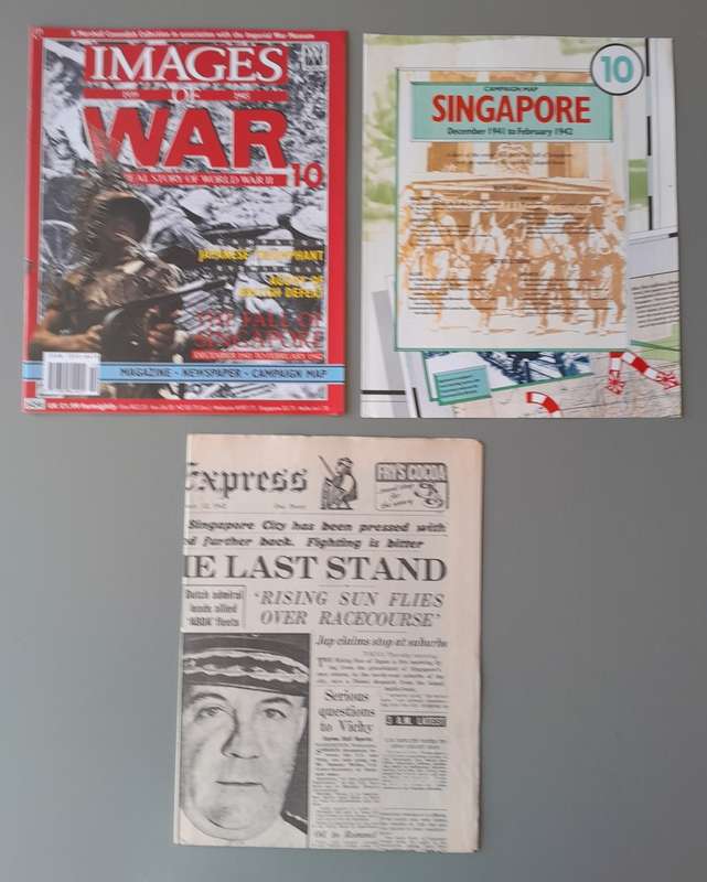 WW2 "Images Of War" Issue 10 (Singapore) With Campaign Map And Newspaper Copy.