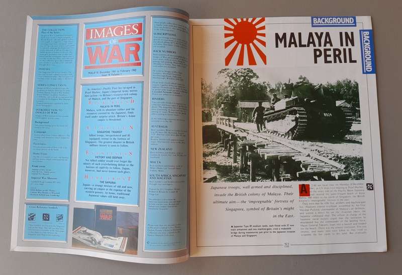WW2 "Images Of War" Issue 10 (Singapore) With Campaign Map And Newspaper Copy.