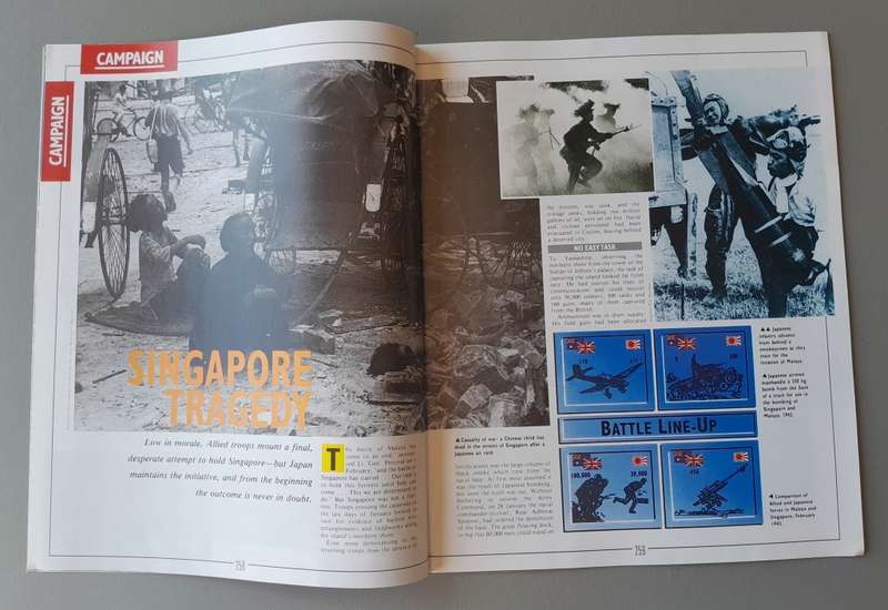 WW2 "Images Of War" Issue 10 (Singapore) With Campaign Map And Newspaper Copy.