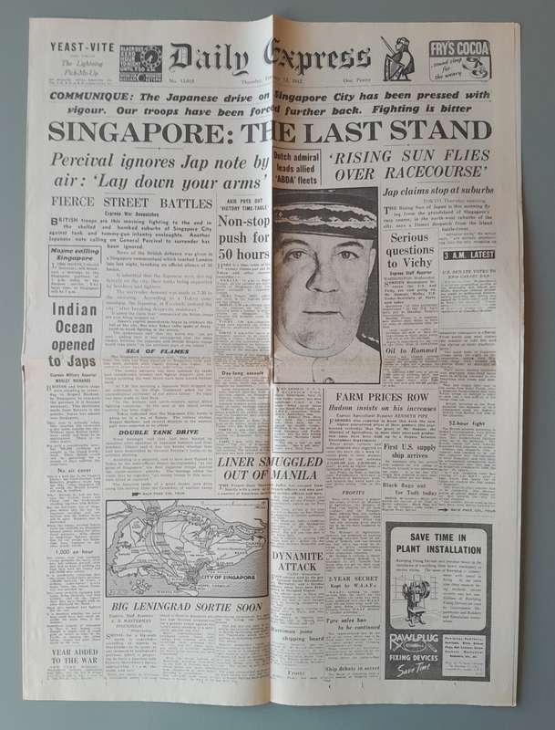 WW2 "Images Of War" Issue 10 (Singapore) With Campaign Map And Newspaper Copy.