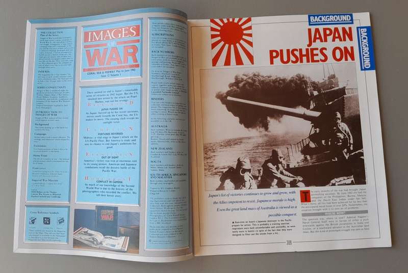WW2 "Images Of War" Issue 12 (Coral Sea & Midway) With Campaign Map And Newspaper Copy.