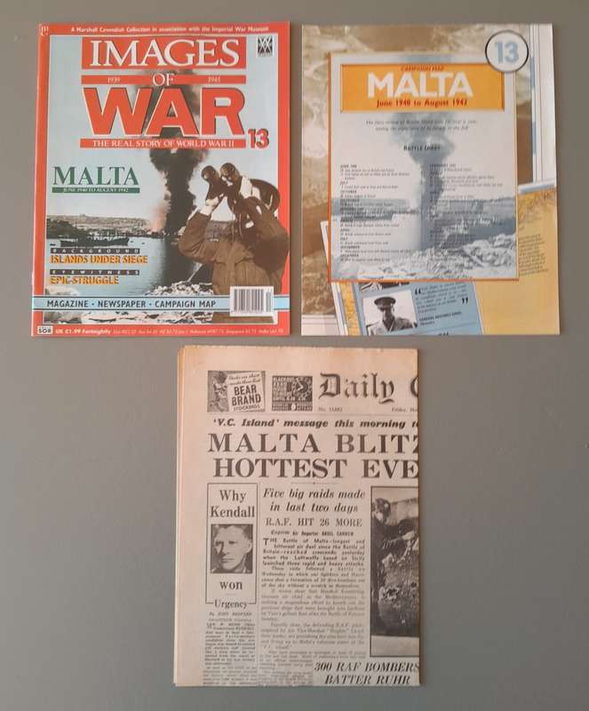 WW2 "Images Of War" Issue 13 (Malta) With Campaign Map And Newspaper Copy.