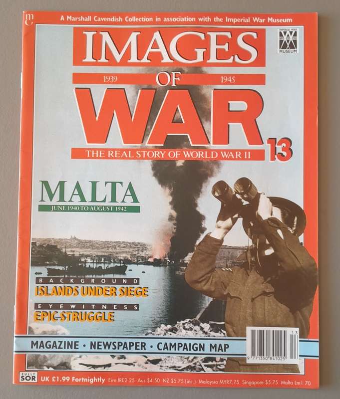 WW2 "Images Of War" Issue 13 (Malta) With Campaign Map And Newspaper Copy.