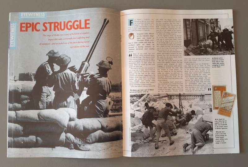 WW2 "Images Of War" Issue 13 (Malta) With Campaign Map And Newspaper Copy.