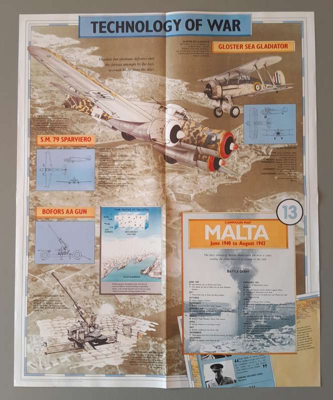 WW2 "Images Of War" Issue 13 (Malta) With Campaign Map And Newspaper Copy.