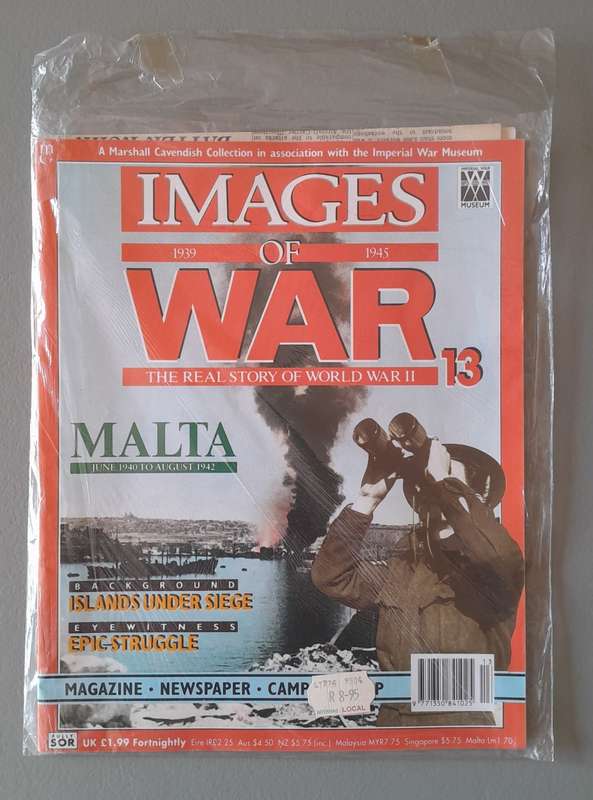 WW2 "Images Of War" Issue 13 (Malta) With Campaign Map And Newspaper Copy.