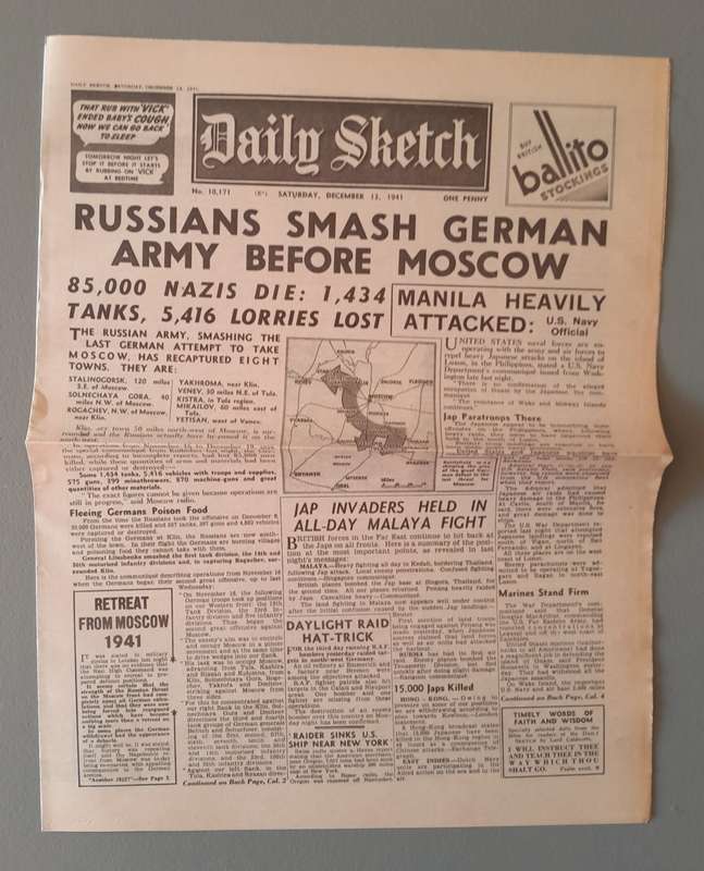 WW2 "Images Of War" Issue 8 (Moscow) With Campaign Map And Newspaper Copy.