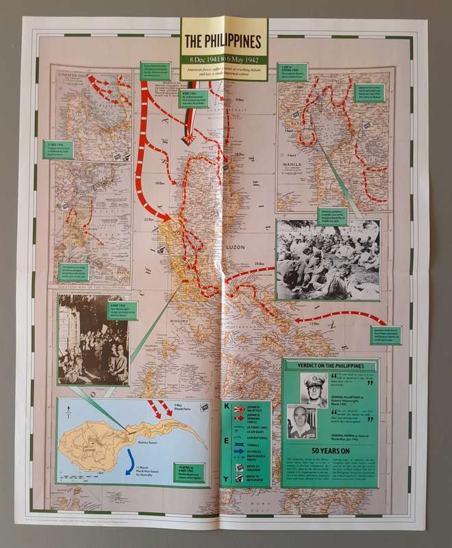 WW2 "Images Of War" Issue 11 (Philippines) With Campaign Map And Newspaper Copy.