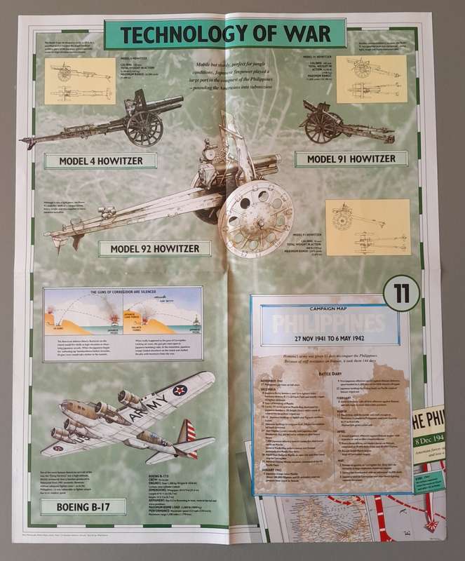 WW2 "Images Of War" Issue 11 (Philippines) With Campaign Map And Newspaper Copy.