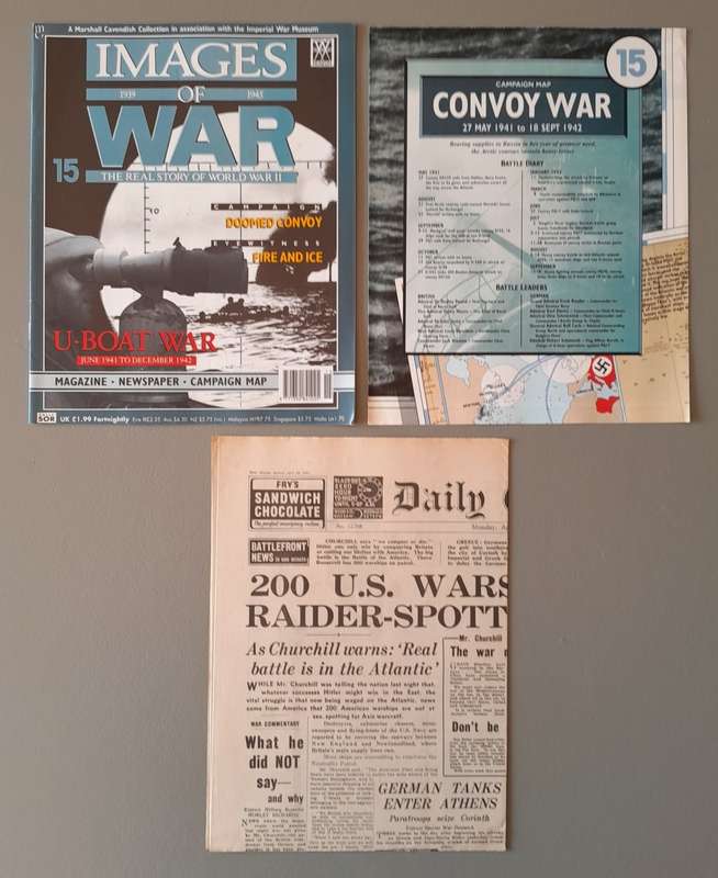WW2 "Images Of War" Issue 15 (U-Boat War) With Campaign Map And Newspaper Copy.
