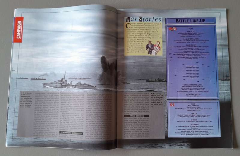 WW2 "Images Of War" Issue 15 (U-Boat War) With Campaign Map And Newspaper Copy.