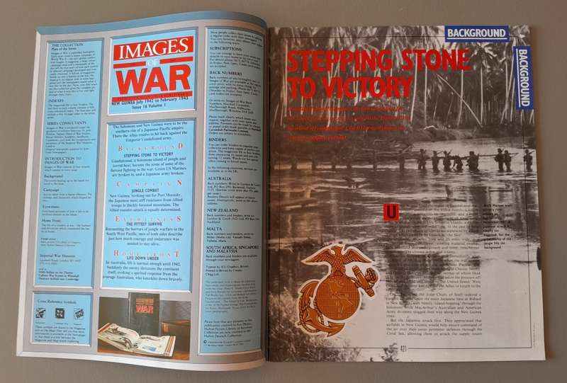 WW2 "Images Of War" Issue 16 (New Guinea) With Campaign Map And Newspaper Copy.