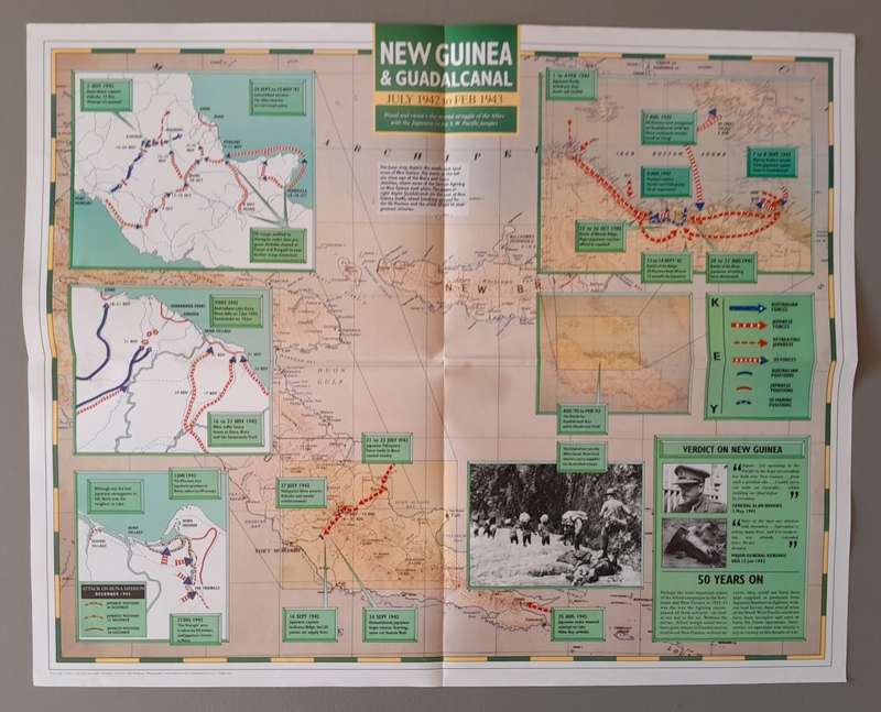 WW2 "Images Of War" Issue 16 (New Guinea) With Campaign Map And Newspaper Copy.