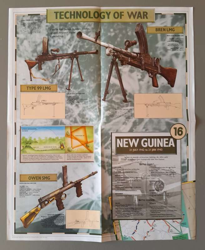 WW2 "Images Of War" Issue 16 (New Guinea) With Campaign Map And Newspaper Copy.