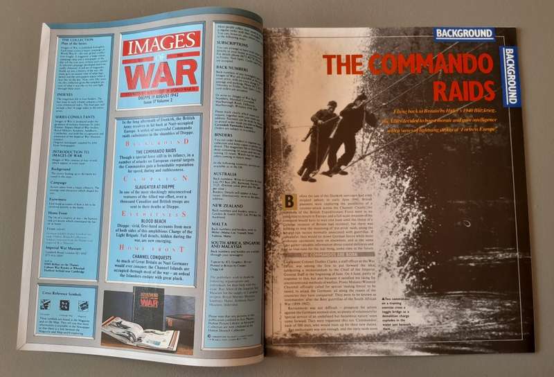 WW2 "Images Of War" Issue 17 (Dieppe) With Campaign Map And Newspaper Copy.