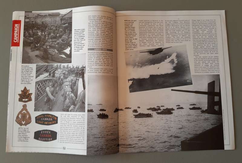 WW2 "Images Of War" Issue 17 (Dieppe) With Campaign Map And Newspaper Copy.